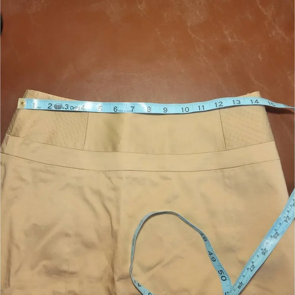 NWT Atelier Luxe Khaki Skirt Athleisure‎ Active Tan Stretch Women's Size 2P